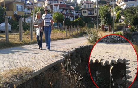 Kandıra Seyrek sahil yolu vatandaşı isyan ettirdi!