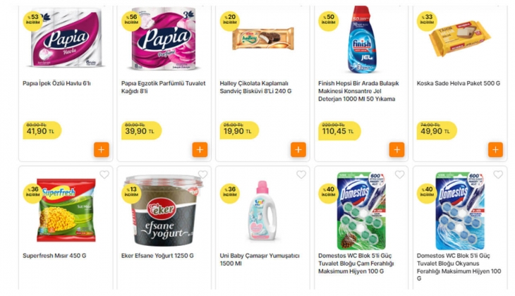 Migros ta tuvalet kağıdı 39, havlu kağıt 41, jel bulaşık makinesi deterjanı 110 TL! Yüzde 56 lık dev indirim!