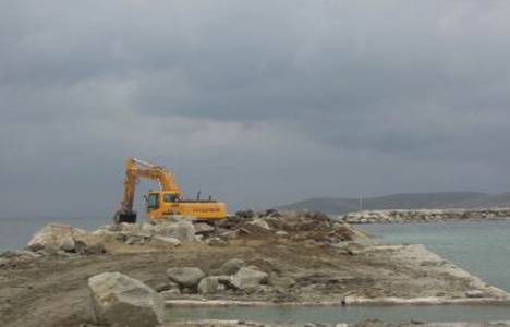 Narlı Balıkçı Barınağı inşaatı başladı!