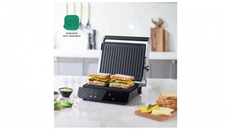 Homend Grilliant 1343H Cam Yüzeyli Konuşan Tost Makinesi 3 bin 499 TL! Özellikleri neler? 22 Mart 2023 fiyat listesi