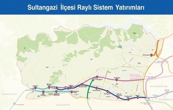 İstanbul raylı sistem haritası 2019!