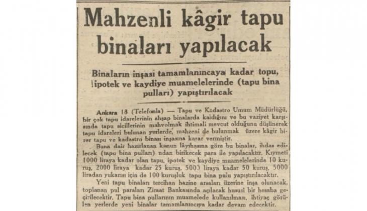1942 de Ankara da memurlar için mahzenli kâgir binalar yapılmış!
