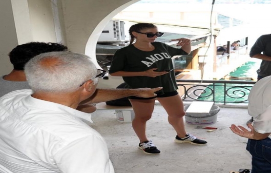 Şeyma Subaşı, Bebek te açacağı kafenin inşaatını teftiş etti!