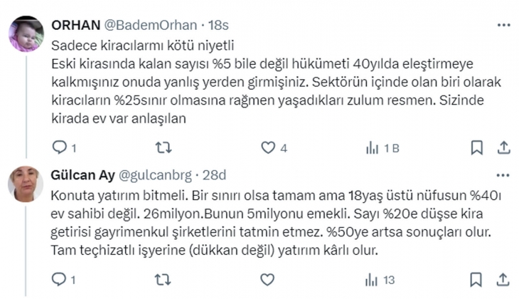 Emsali 30 bin TL olan evlerde 3-5 bin TL ye oturuyorlar: Kimse kötü niyetli kiracıları finanse etmeye mecbur değil!