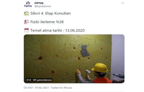 KİPTAŞ Silivri 4. Etap Konutları nda çalışmalar tam gaz!