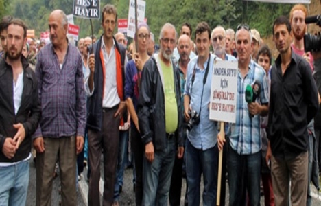 Rize'de HES protestosu!