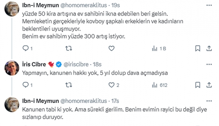 Nisan dan önce kira artışlarının yıllık yüzde 50 nin altına inme olasılığı düşük!