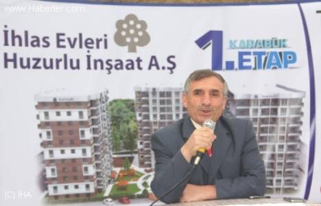 İhlas Evleri Huzurlu İnşaat Karabük projesinin temeli atıldı!