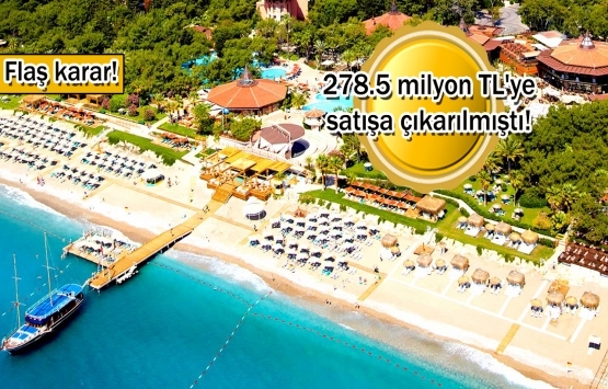 Martı Myra Otel'in satışı iptal edildi!