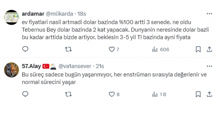 Tebernüş Kireçci sordu: Parasını dolara, avroya veya altına yatırmayıp konutu tercih edenler ne suç işledi?