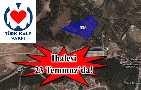 Türk Kalp Vakfı'ndan Sarıyer'de 10.5 milyon TL'ye satılık arsa!