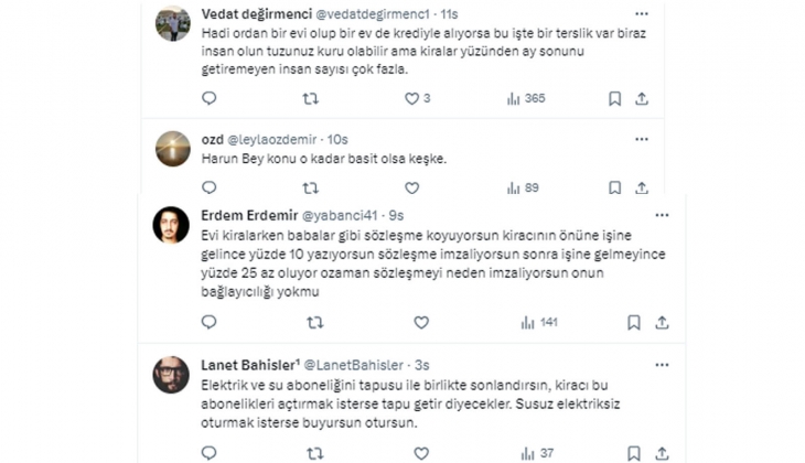 Eski gazeteci ve emekli borsacı Harun Kahraman dan kiracı tepkisi: Kirayı az verip oturanlar gasp yapıyor!