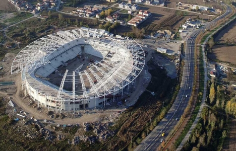 Sakaryaspor Stadı'nın yüzde 60'ı tamamlandı!