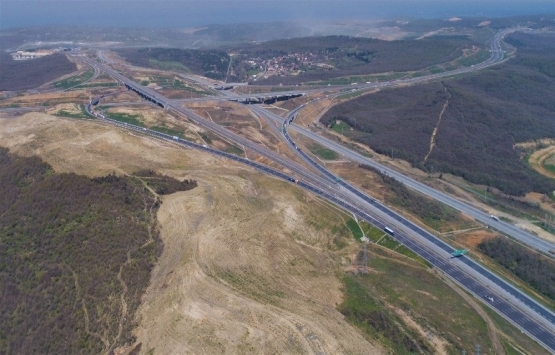 Kuzey Marmara Otoyolu havadan görüntülendi!