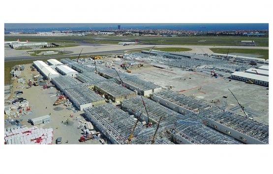 Atatürk Havalimanı ndaki salgın hastanesinin inşaatı havadan görüntülendi!