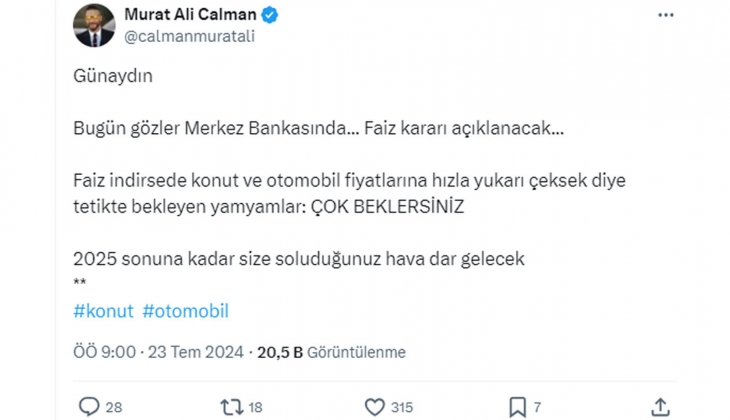 Konut ve otomobil fiyatları fırlayacak mı? Kripto fenomeninden 2025 açıklaması: Yamyamlara soludukları hava dar gelecek!