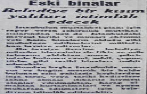 1934 yılında belediye yalıları istimlak edecekmiş!