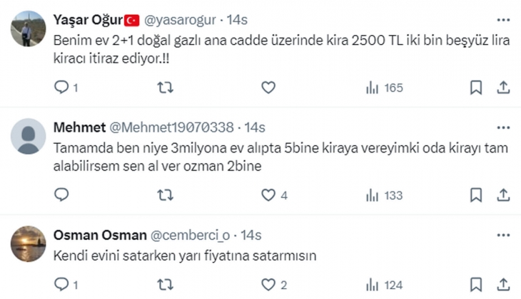 Ev sahipleri kiradaki evlerini geçim kaynağı olarak görüyor! Kiralar asgari ücretin yarısını geçmemeli!