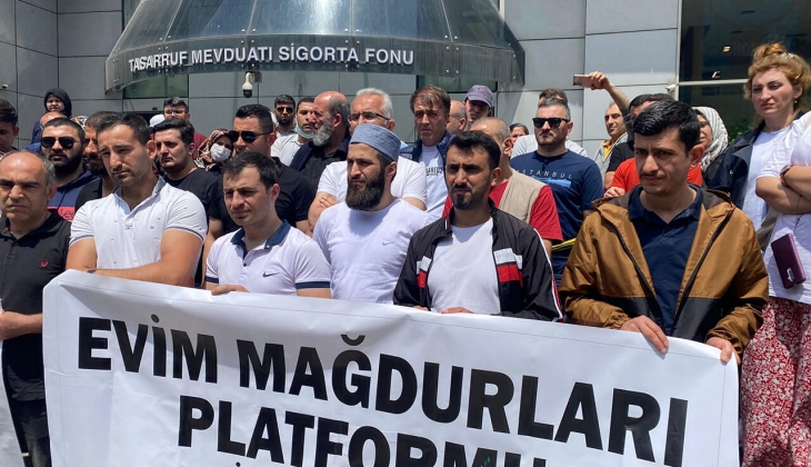 Evim Mağdurları bir kez daha TMSF önünde! 54 bin Evim Mağduru tek ses tek yürek!