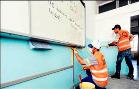 Ankara'da okulların tadilatları tamamlanıyor!