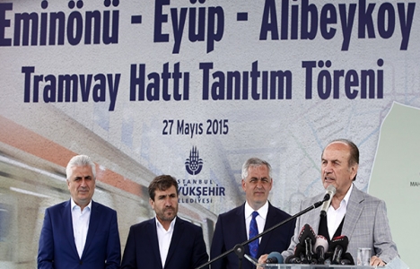 Eminönü-Eyüp-Alibeyköy tramvayı tanıtıldı!