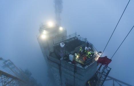 3. köprü inşaatından son durum fotoğrafları!