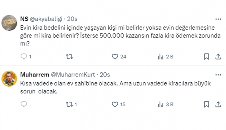 Artık sanki kiracılar lojmanda oturuyor, lojmanı da ev sahibi finanse ediyor!