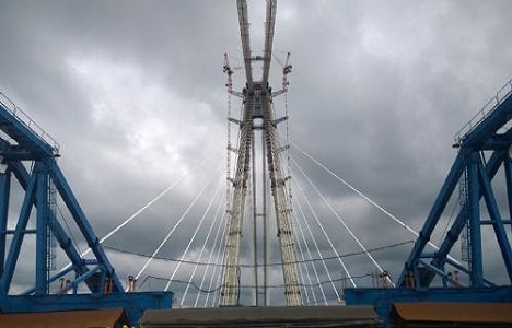 3. köprünün Avrupa Yakası kısmına 15 nci tabliye yerleştirildi!