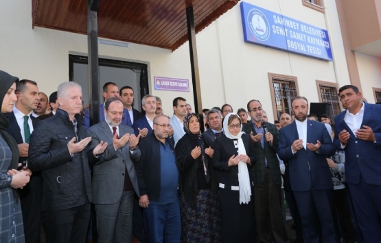 Şahinbey Şehit Samet Kaymakçı Sosyal Tesisi açıldı!