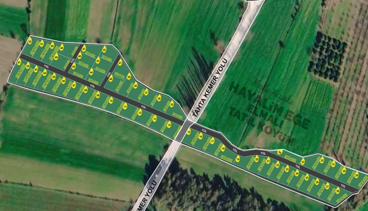 Hayalim Ege Elmalı Tatil Köyüm lansmana özel 475 bin TL den başlayan fiyatlarla satışta! Yeni proje!