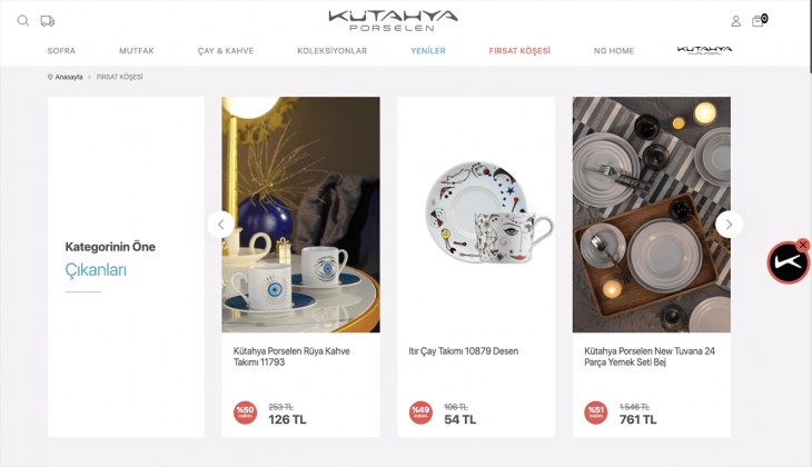 Kütahya Porselen’de büyük sonbahar indirimi başladı! İşte 9 Eyll 2022 fiyat listesi