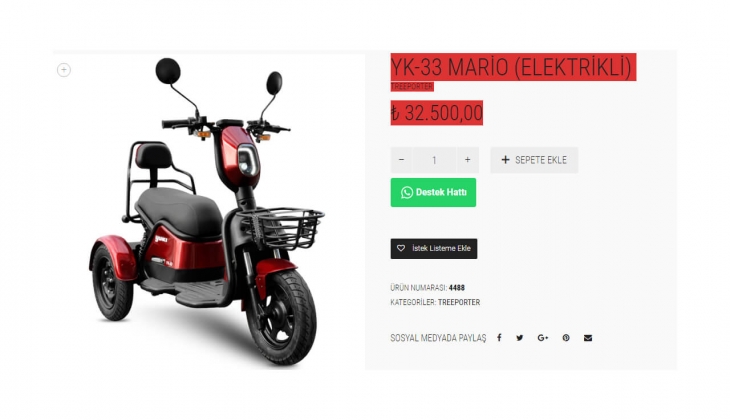 Yuki elektrikli, üç tekerlekli Mario fiyatı açıklandı! Yuki Mario ne kadar? İşte 11 Ağustos 2022 fiyat listesi