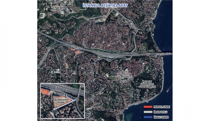 Emlak Konut GYO Beşiktaş Akat arsasının ihalesi 4 Nisan da!