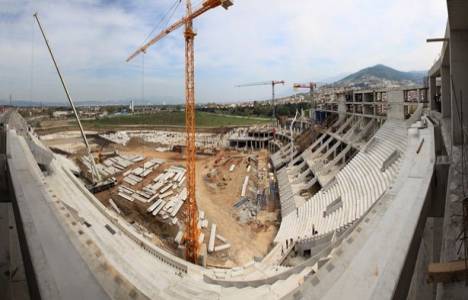 Alikahya stadı inşaatı