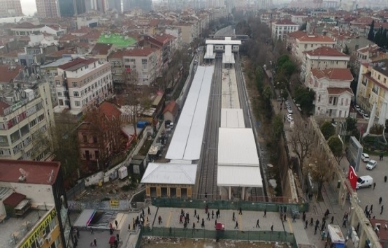 Gebze-Halkalı banliyö hattı havadan görüntülendi!