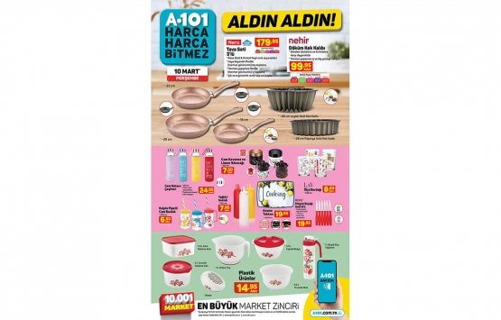 A101 10 Mart 2022 kataloğu! Büyük fırsat: Çamaşır Makinesi 3.499 TL!