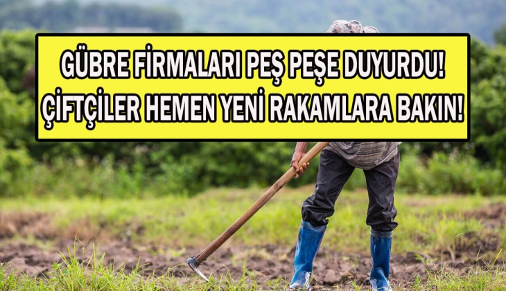 Çiftçiler dikkat! Gübre fiyatlarındaki indirimi duyanın gözleri fal taşı gibi açıldı! Şimdi bakın! 