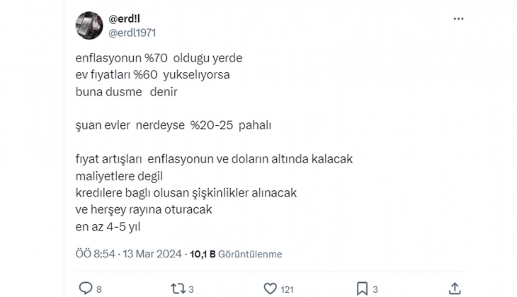 Tebernüş Kireçci: Konut inşaatları hız kesecek, şu anki konutlar daha da değerlenecek!