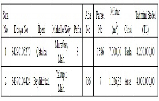 İstanbul Defterdarlığı ndan 8.2 milyon TL ye satılık 2 gayrimenkul!