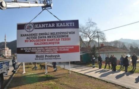 Zonguldak'ta kaldırılan kantarın yerine plaj tesisi yapılacak!