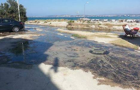  Ilıca'da denize akan lağım suları pes dedirtti!