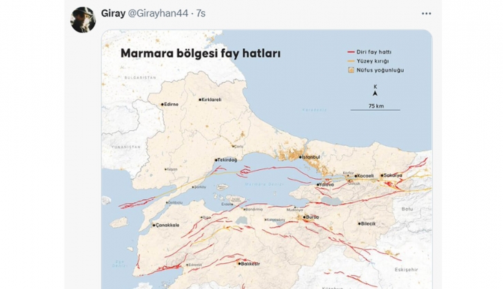 Deprem bilimci Prof. Dr. Övgün Ahmet Ercan dan 7.5 e varan deprem açıklaması: İstanbul, Karasu, Bursa, Altınoluk...