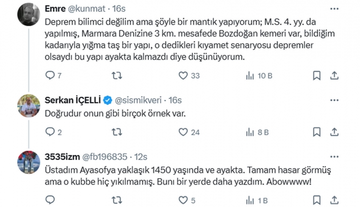 Maden Teknolojisi ve Yer Bilimleri Uzmanı Serkan İçelli: Marmara da 7,2 ve 7,4 deprem senaryosu baştan sona yanlış!