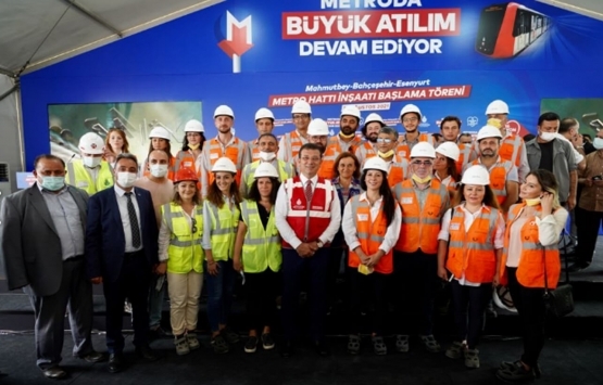 Mahmutbey-Esenyurt Metrosu nun ilk harç dökümü yapıldı!