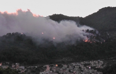 Marmaris'te yerleşim yerlerini tehdit eden yangın söndürüldü!