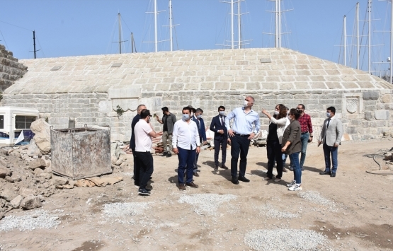 Bodrum Kalesi ndeki restorasyon çalışmalarında son durum!