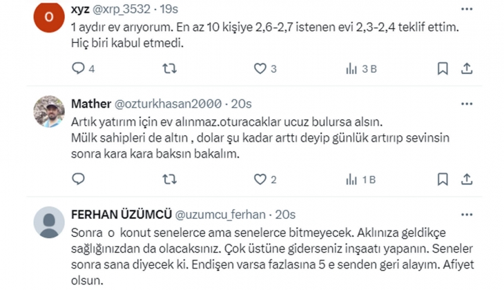 Analistten konutta yüzde 30-40 düşük fiyat teklif edin önerisi geldi: Sosyal medyada yorum yağdı!