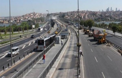Haliç Köprüsü metrobüs yolunda bakım çalışmaları başlıyor!