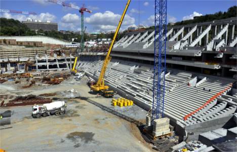 Vodafone Arena nın inşaat çalışmaları tüm hızıyla sürüyor!