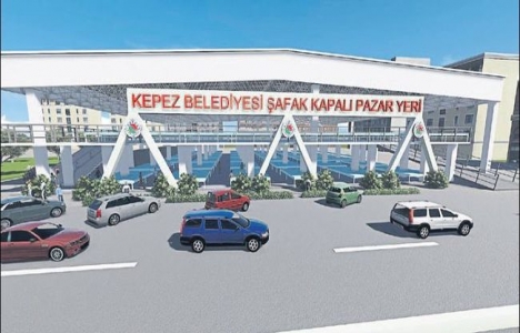Antalya Kepez'de Şafak Kapalı Pazarı'nın temeli atıldı!